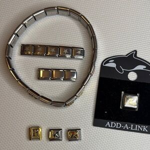 Italian Charm Bracelet w/Extras